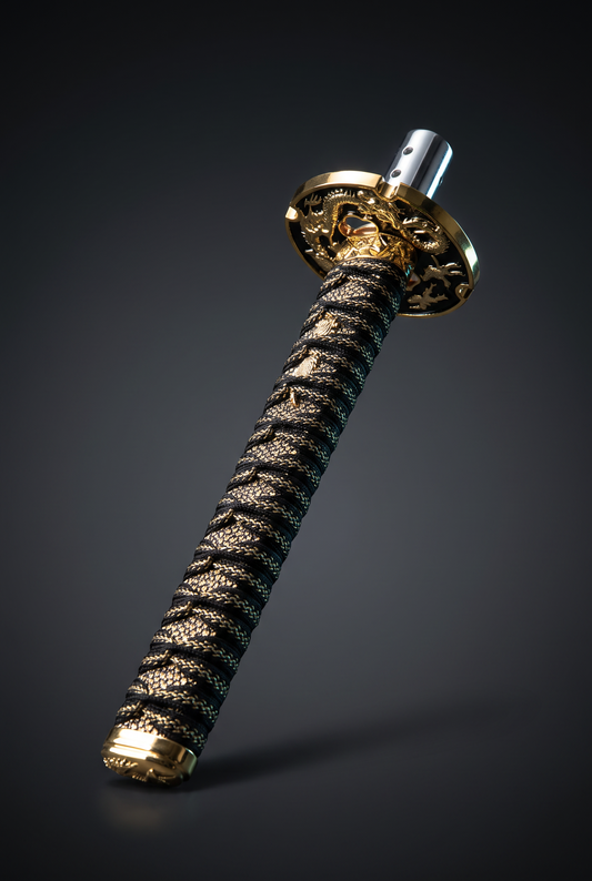 Perilla de cambio katana JDM — 15 cm, con adaptador