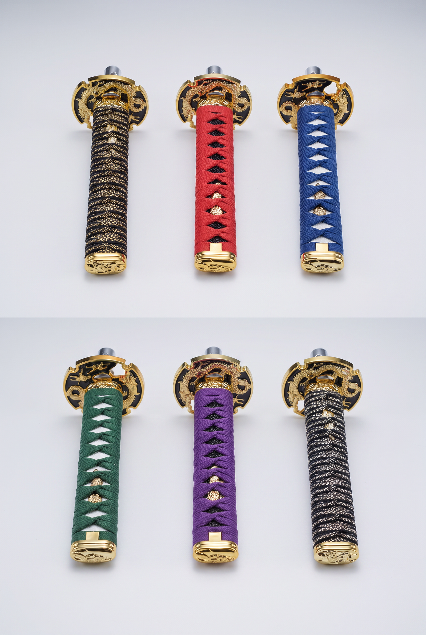 Perilla de cambio katana JDM — 15 cm, con adaptador